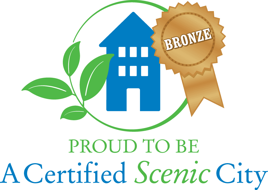 Proud to be a Certified Scenic City with Bronze ribbon